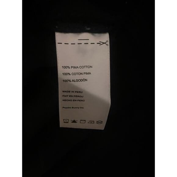 Psycho Bunny Men's Waverly Polo Black Pima Cotton XXXL Embroidered Patch Logo - Picture 4 of 8